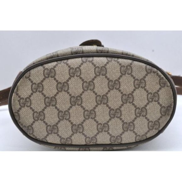 Gucci Accessory Col brown Guccissima print bucket bag w stripe - Picture 8 of 10